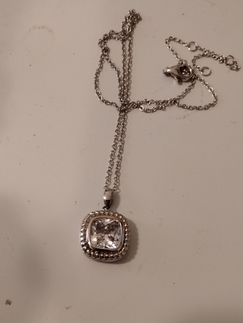 Radiance by Absolute Simulated Diamond Locket 17"